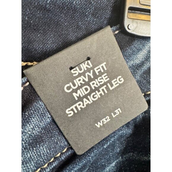 Silver Jeans Co. Suki Curvy Size W32/L31 Fit Mid Rise Straight Leg Western NWT J - Picture 3 of 10